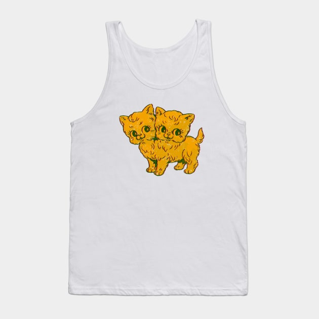 Two Headed Kitty Tank Top by Marianne Martin